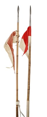 Lot 383 - TWO INDIAN CAVALRY LANCES, 20TH CENTURY