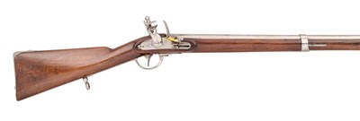 Lot 465 - AN AUSTRIAN FLINTLOCK MUSKET CONVERTED FROM A 1862/67 MODEL BREECH-LOADING INFANTRY MUSKET