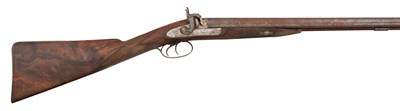 Lot 481 - A PERCUSSION D.B. SPORTING GUN BY COOK, MID-19TH CENTURY
