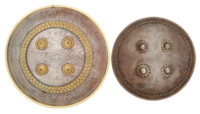 Lot 388 - TWO INDIAN CIRCULAR SHIELDS (DHALS)