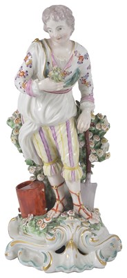 Lot 7 - A DERBY FIGURE OF A GARDENER