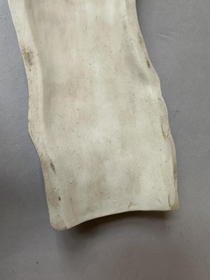 Lot 27 - A RARE CHINESE BISCUIT WRIST REST BY WANG BINGRONG