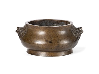 Lot 64 - A CHINESE BRONZE CENSER, QING DYNASTY (1644-1911)
