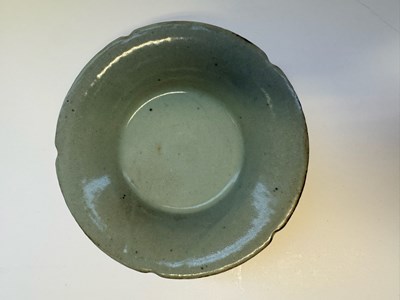 Lot 49 - A CHINESE GUAN-TYPE LOBED BOWL, YUAN DYNASTY (1279-1368)