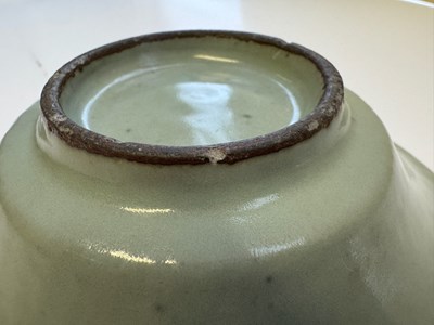 Lot 49 - A CHINESE GUAN-TYPE LOBED BOWL, YUAN DYNASTY (1279-1368)