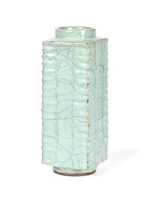 Lot 52 - A CHINESE GUAN-TYPE CONG, QING DYNASTY, 18/19TH CENTURY