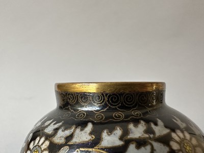 Lot 68 - A PAIR OF CHINESE CLOISONNE ENAMEL VASES, LATE QING DYNASTY, CIRCA 1900