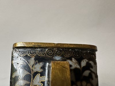 Lot 68 - A PAIR OF CHINESE CLOISONNE ENAMEL VASES, LATE QING DYNASTY, CIRCA 1900