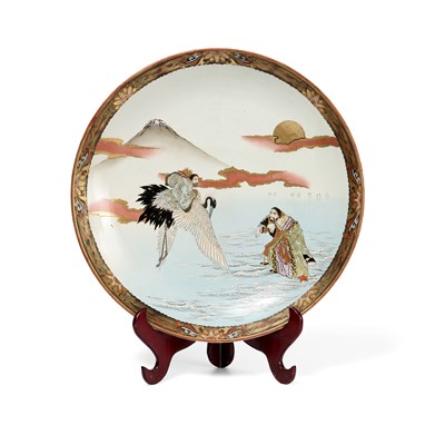 Lot 162 - A LARGE JAPANESE KUTANI CHARGER, BY JODE, 19TH CENTURY