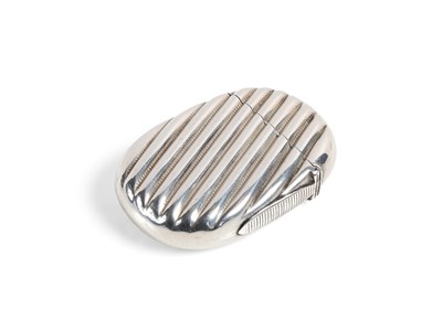 Lot 612 - A VCTORIAN SILVER VESTA CASE, MAKER'S MARK MBROS (PROBABLY MILLER BROTHERS), BIRMINGHAM, 1886