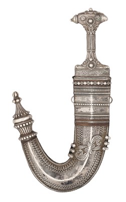 Lot 16 - AN ARABIC OR YEMENI JAMBIYA, 19TH CENTURY