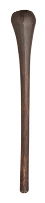 Lot 139 - A LARGE HARDWOOD CLUB, 19TH CENTURY