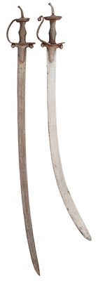 Lot 100 - TWO INDIAN TALWARS, 18TH/19TH CENTURY
