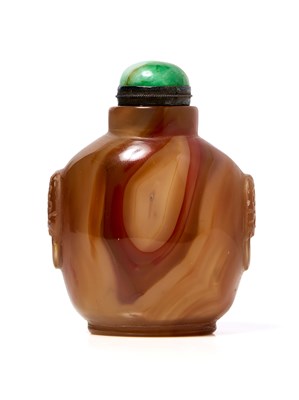 Lot 130 - A CHALCEDONY AGATE SNUFF BOTTLE, QING DYNASTY, 19TH CENTURY