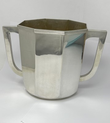 Lot 77 - A GERMAN SILVER WINE COOLER, M.T. WETZLAR, MUNICH, CIRCA 1930