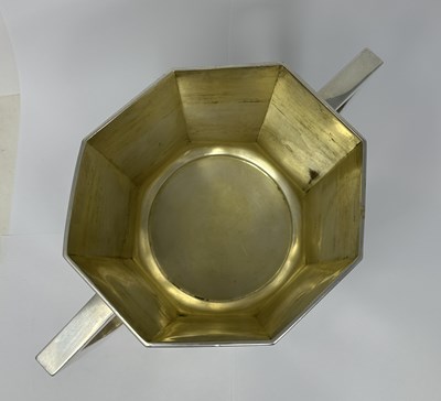Lot 77 - A GERMAN SILVER WINE COOLER, M.T. WETZLAR, MUNICH, CIRCA 1930