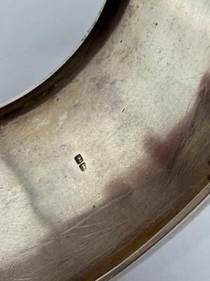 Lot 372 - TWO HINGED SILVER BANGLES, 1883 & 1909
