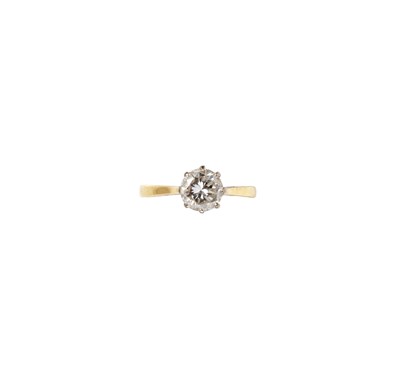 Lot 408 - DIAMOND RING
