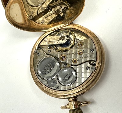 Lot 306 - H.J. COOPER & CO. LTD., 'CUDOS': GOLD HALF-HUNTER CASED POCKET WATCH, CIRCA 1928
