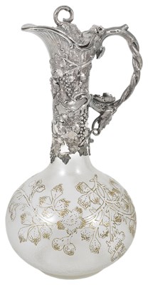 Lot 54 - A DAUM NANCY CLARET JUG