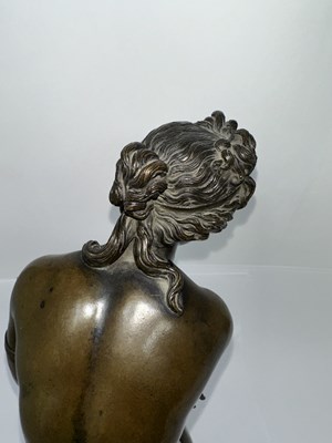 Lot 26 - A BRONZE FIGURE OF 'CROUCHING VENUS', AFTER THE ANTIQUE, PROBABLY ITALIAN, 19TH CENTURY