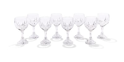 Lot 16 - A SET OF BACCARAT 'MASSENA' DRINIKING GLASSES, CIRCA 2000