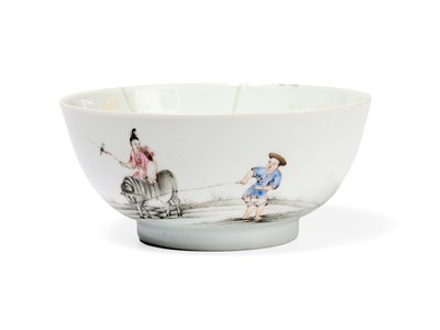 Lot 98 - A CHINESE FAMILLE-ROSE BOWL, QIANLONG PERIOD (1736-95)