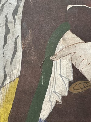 Lot 93 - A KOREAN FOLK PAINTING OF THE MOUNTAIN GOD SANSHIN, JOSEON DYNASTY, LATE 19TH CENTURY