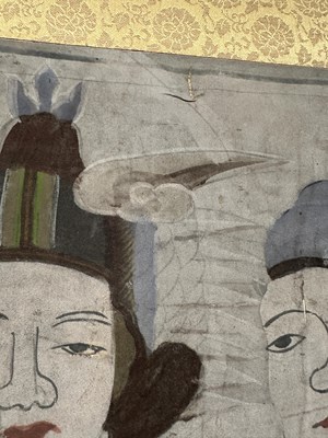 Lot 95 - A KOREAN FOLK PAINTING OF THE SEVEN STARS OF THE BIG DIPPER, JOSEON DYNASTY, 19TH CENTURY