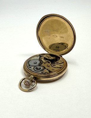Lot 304 - GOLD HUNTER CASED POCKET WATCH, CIRCA 1928