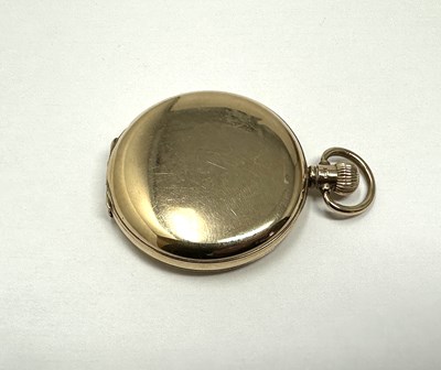 Lot 304 - GOLD HUNTER CASED POCKET WATCH, CIRCA 1928