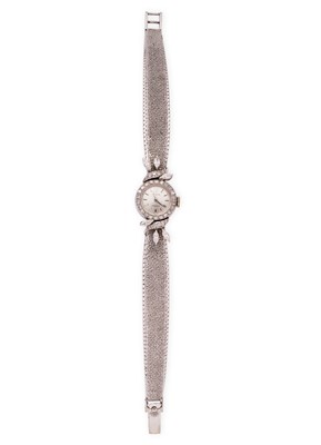 Lot 332 - ROLEX, PRECISION: LADY'S WHITE GOLD AND DIAMOND COCKTAIL WATCH , CIRCA 1965