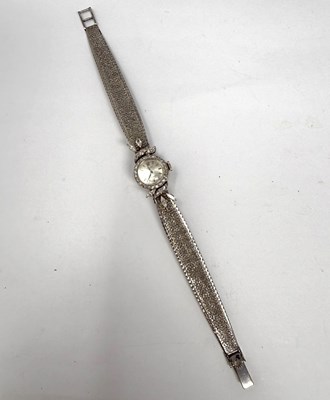 Lot 332 - ROLEX, PRECISION: LADY'S WHITE GOLD AND DIAMOND COCKTAIL WATCH , CIRCA 1965