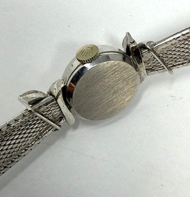 Lot 332 - ROLEX, PRECISION: LADY'S WHITE GOLD AND DIAMOND COCKTAIL WATCH , CIRCA 1965