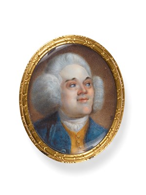 Lot 165 - A PORTRAIT MINIATURE OF HONORE GABRIEL RIQUETI, COMTE DE MIRABEAU (1749-1791), FRENCH SCHOOL, CIRCA 1780
