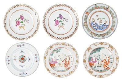 Lot 65 - SIX CHINESE EXPORT PLATES