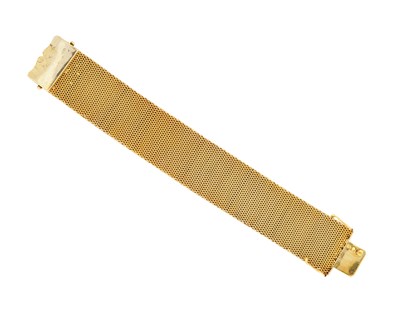 Lot 440 - GOLD STRAP BRACELET