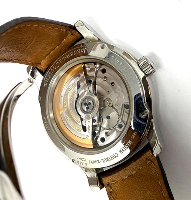 Lot 317 - JAEGER-LECOULTRE, MASTER CONTROL 1000 HOURS, REF. Q1628420: GENTLEMAN'S STAINLESS STEEL WRISTWATCH, CIRCA 2008