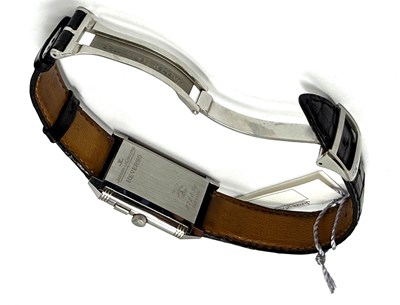 Lot 316 - JAEGER-LECOULTRE, REVERSO DUO, REF.272854: GENTLEMAN'S STAINLESS STEEL WRISTWATCH, CIRCA 2004