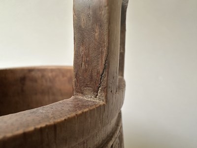 Lot 33 - A RARE CHINESE ARCHAISTIC BAMBOO TRIPOD VESSEL, DING, QING DYNASTY