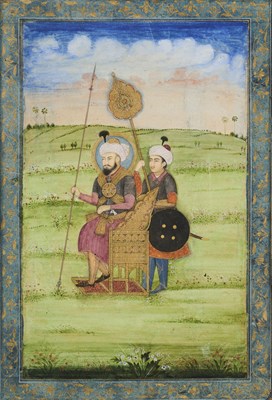 Lot 25 - A MUGHAL PORTRAIT OF TIMUR, DELHI, EARLY 19TH CENTURY