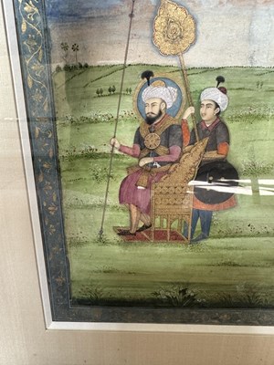 Lot 25 - A MUGHAL PORTRAIT OF TIMUR, DELHI, EARLY 19TH CENTURY