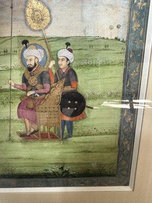 Lot 25 - A MUGHAL PORTRAIT OF TIMUR, DELHI, EARLY 19TH CENTURY