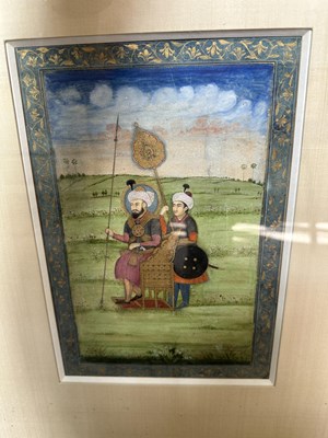Lot 25 - A MUGHAL PORTRAIT OF TIMUR, DELHI, EARLY 19TH CENTURY