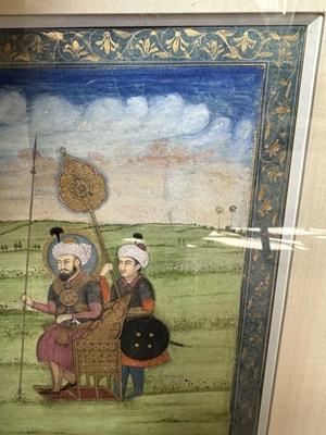 Lot 25 - A MUGHAL PORTRAIT OF TIMUR, DELHI, EARLY 19TH CENTURY