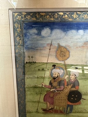 Lot 25 - A MUGHAL PORTRAIT OF TIMUR, DELHI, EARLY 19TH CENTURY