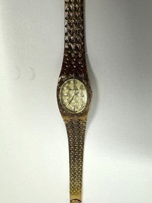 Lot 337 - ROLEX: LADY'S GOLD BRACELET WATCH, CIRCA 1973