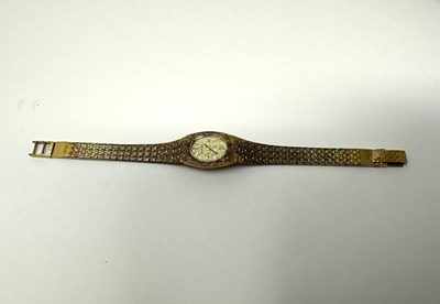 Lot 337 - ROLEX: LADY'S GOLD BRACELET WATCH, CIRCA 1973
