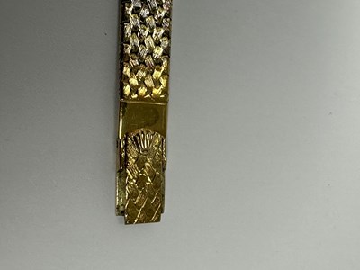 Lot 337 - ROLEX: LADY'S GOLD BRACELET WATCH, CIRCA 1973