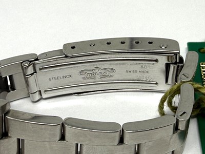 Lot 326 - ROLEX, OYSTER PERPETUAL, REF.76080: LADY'S STAINLESS STEEL BRACELET WATCH, CIRCA 2000